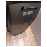 1500-Watt 20 in. Black Electric Console Ceramic Space Heater with Tip-Over Switch, Adjustable Louvers, Timer, Remote - Retail: $90