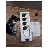 1500-Watt Black Indoor Electric Oil-Filled Radiator Convection Radiant Space Heater with Remote Control for Living Space - Retail: $100