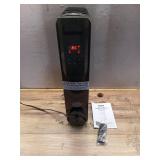1500-Watt Black Indoor Electric Oil-Filled Radiator Convection Radiant Space Heater with Remote Control for Living Space (Missing Wheels)- Retail: $100