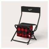 Pack of 2 ,Buffalo Check Outdoor Foldable Chair with Cooler Red/Black - Woolrich x Target - Retail: $80