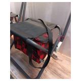 Pack of 2 ,Buffalo Check Outdoor Foldable Chair with Cooler Red/Black - Woolrich x Target - Retail: $80