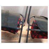 Pack of 2 ,Buffalo Check Outdoor Foldable Chair with Cooler Red/Black - Woolrich x Target - Retail: $80