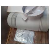 2,500 BTU Portable Air Conditioner Cools 45 sq.ft. with Dehumidifier and Remote for Camping, Fishing and RV in White 110V  - Retail: $272