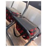 Pack of 2 ,Buffalo Check Outdoor Foldable Chair with Cooler Red/Black - Woolrich x Target - Retail: $80