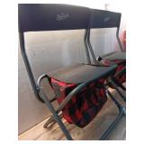 Pack of 2 ,Buffalo Check Outdoor Foldable Chair with Cooler Red/Black - Woolrich x Target - Retail: $80