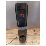 1500-Watt Black Indoor Electric Oil-Filled Radiator Convection Radiant Space Heater with Remote Control for Living Space - Retail: $100