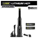 USB Lithium HP Compact Hand Vacuum Cleaner Kit with (2) USB Lithium 2.0 Ah Batteries and Charger - Retail: $100