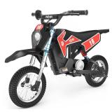 Hiboy DK1 36V Electric Dirt Bike,300W Electric Motorcycle - Up to 15.5MPH & 13.7 Miles Long-Range,3-Speed Modes Motorcycle for Kids Ages 3-10 - Retail: $360