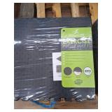 ProsourceFit Exercise Puzzle Mat 1-in, Checkered EVA Foam Floor Tiles w/Non-Slip Texture, Gym Mat w/Interlocking Foam Tiles for Adjustable Surface, Shock Absorbing, Waterproof Gym Flooring, Black 2 Pa