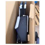 Drive Medical Blue Streak Lightweight Wheelchair - Portable Folding Mobility Aid - Swing-Away Footrests - Desk Arms - Durable Steel Frame - Easy Transport & Storage - 18-Inch Seat