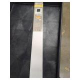 Cordless Light Filtering Mini Blind - 32 Inch Width, 72 Inch Length, 1" Slat Size - Black - Cordless GII Morningstar Horizontal Windows Blinds for Interior by Achim Home Decor