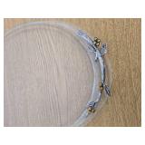 Fitz and Floyd Natures Greeting Clear Glass Tray