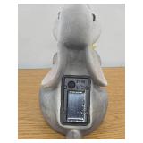 White Bunny Garden Figurine with Butterfly UNTESTED