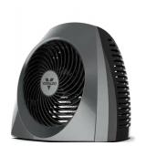 VH240 1500-Watt Gray Indoor Electric Fan Space Heater with Adjustable Thermostat , 3-Heat Settings, Safety Features - Retail: $80