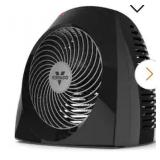 VH240 1500-Watt Black Indoor Electric Fan Space Heater with Adjustable Thermostat, 3-Heat Settings, Safety Features - Retail: $70