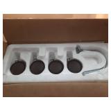 1500-Watt Black Indoor Electric Oil-Filled Radiator Convection Radiant Space Heater with Remote Control for Living Space - Retail: $100