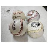 Set of Baseballs (3/4 Signed)