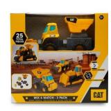 Cat Construction Build Your Own Truck Set. Cat Mix & Match Fleet 3 Pack.