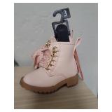 Wonder Nation Pink Combat Boots Size 3