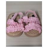 Pink Baby Girls Ruffle Sandals and slip ons