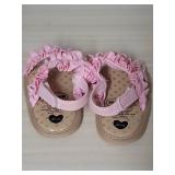 Pink Baby Girls Ruffle Sandals and slip ons