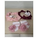 Cat & Jack Hair Accessories Set - Pink & Burgundy