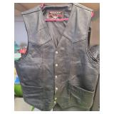 Interstate Leather Motorcycle Vest XL