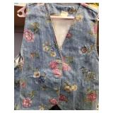 Vivaldi Floral Denim Vest