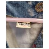 Vivaldi Floral Denim Vest