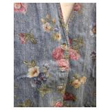 Vivaldi Floral Denim Vest