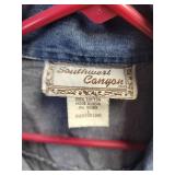 Southwest Canyon Ruffled Denim Jacket