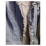 Southwest Canyon Ruffled Denim Jacket
