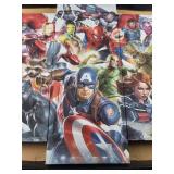 Marvel Avengers Character Collage Poster
