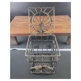 Metal Bird Cage with Decorative Birds