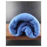 Blue Polar Fleece Throw Blanket