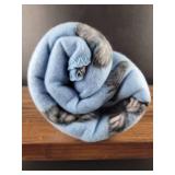 Blue Butterfly Polar Fleece Throw Blanket