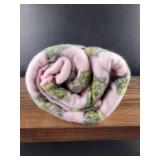 Pink Crown Polar Fleece Throw Blanket