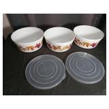 Fall Leaves Storage Bowls with Lids Set