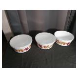 Fall Leaves Storage Bowls with Lids Set