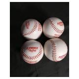 Rawlings Playmaker Official League Baseballs - Set of 4