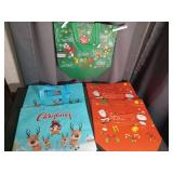Holiday Gift Bags Set - Christmas Design Collection