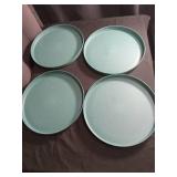 Speckled Turquoise Dinner Plates Set