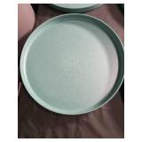 Speckled Turquoise Dinner Plates Set