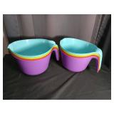 Colorful Plastic Measuring Cups Set