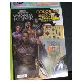 CrownJewlz Adult Coloring Book Collection & Black Panther Activity Set