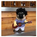 Pet Guitar Costume Dog Costumes Cat Halloween Christmas Cosplay Party Funny Outfit Clothes (s) - Retail: $22