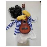 Pet Guitar Costume Dog Costumes Cat Halloween Christmas Cosplay Party Funny Outfit Clothes (s) - Retail: $22