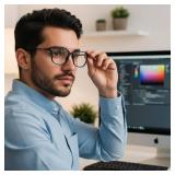 Blue Light Blocking Glasses Men Woman Square TR90 Frame Anti Eyestrain Office Computer Gaming Study  - Retail: $19