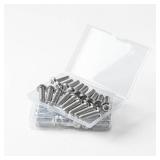 5/16-18 x 3\" (6 Pack) Flat Head Hex Socket Cap Screws Bolts, 304 Stainless Steel 18-8, Hex Drive, Bright Finish, Fully Machine Thread - Retail: $10