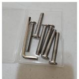 5/16-18 x 3\" (6 Pack) Flat Head Hex Socket Cap Screws Bolts, 304 Stainless Steel 18-8, Hex Drive, Bright Finish, Fully Machine Thread - Retail: $10
